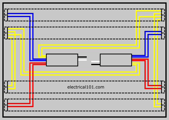 How to Direct Wire Double-Ended LED Tube Lights 4 Lamps - Electrical 101