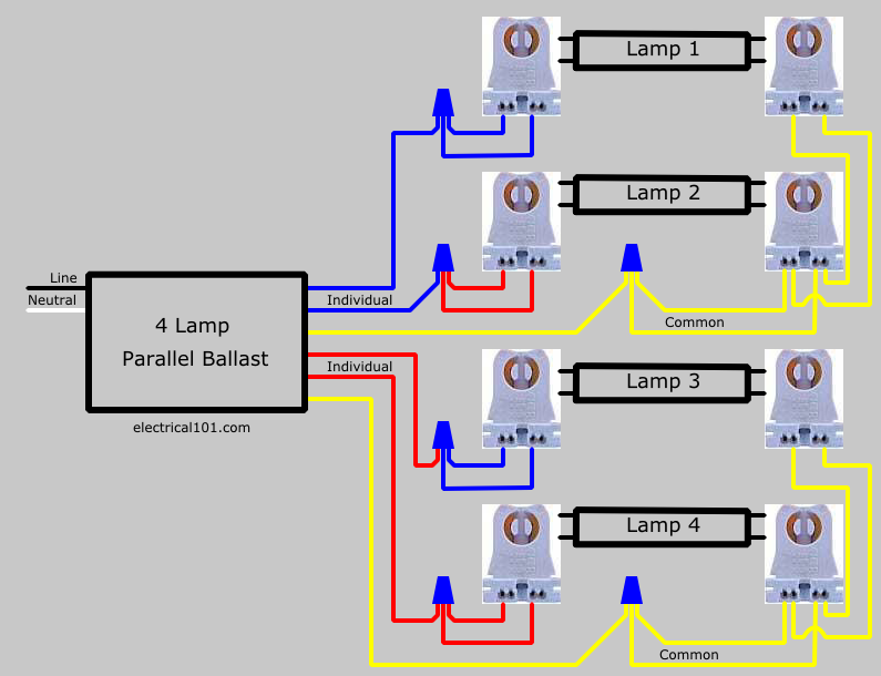 How To Replace Two 2 Lamp Seriesl Ballast With Parallel