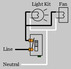 Ceiling Fan One Wire Switch Diagram