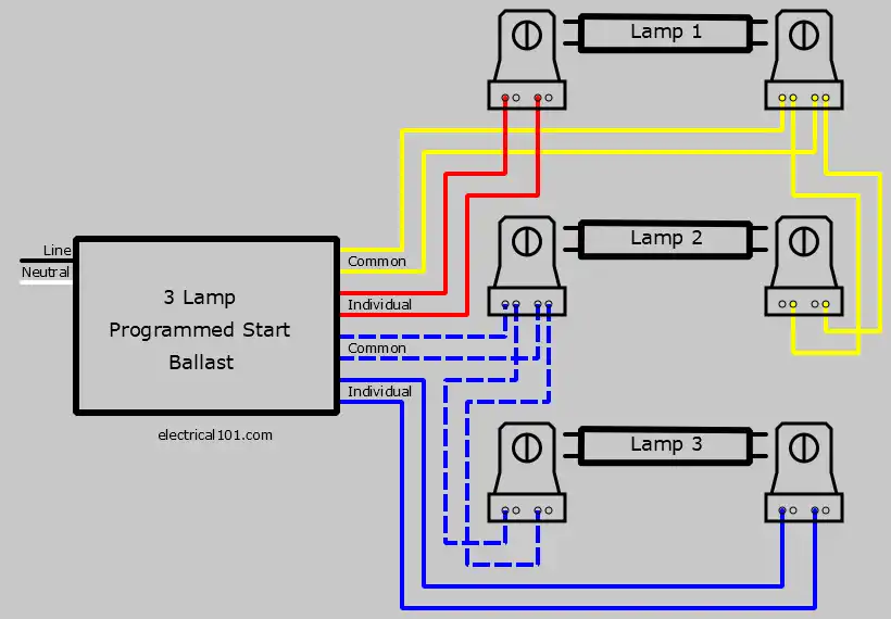 Uitvoeren Installeren vangst Rapid Start Ballast Lampholder Wiring 3 Lamps - Electrical 101