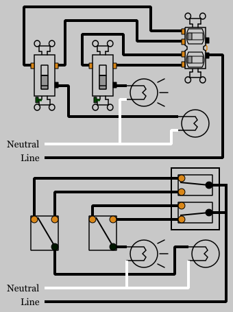 3-way Duplex Switches - Electrical 101 3 way switch wiring diagram images 