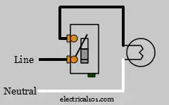 Open Single Pole Light Switch